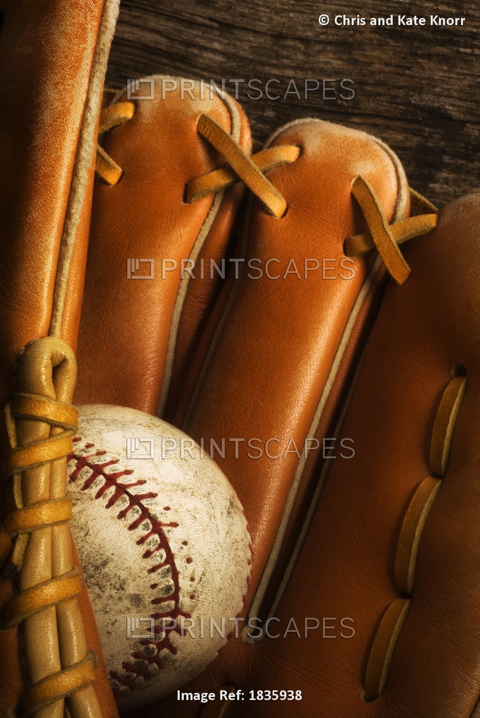 Baseball Glove And Baseball