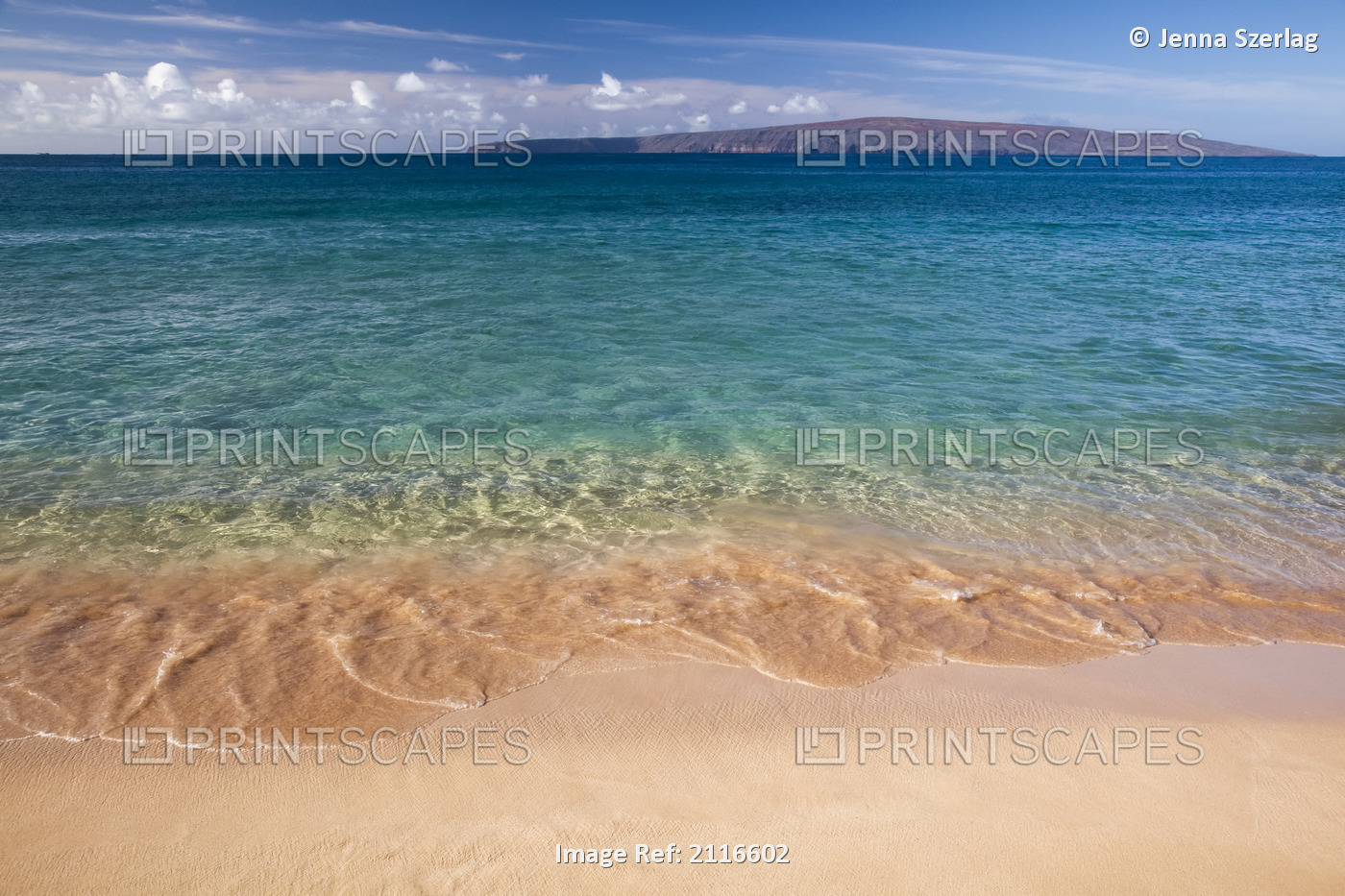 Hawaii, Maui, View from Makena Beach.