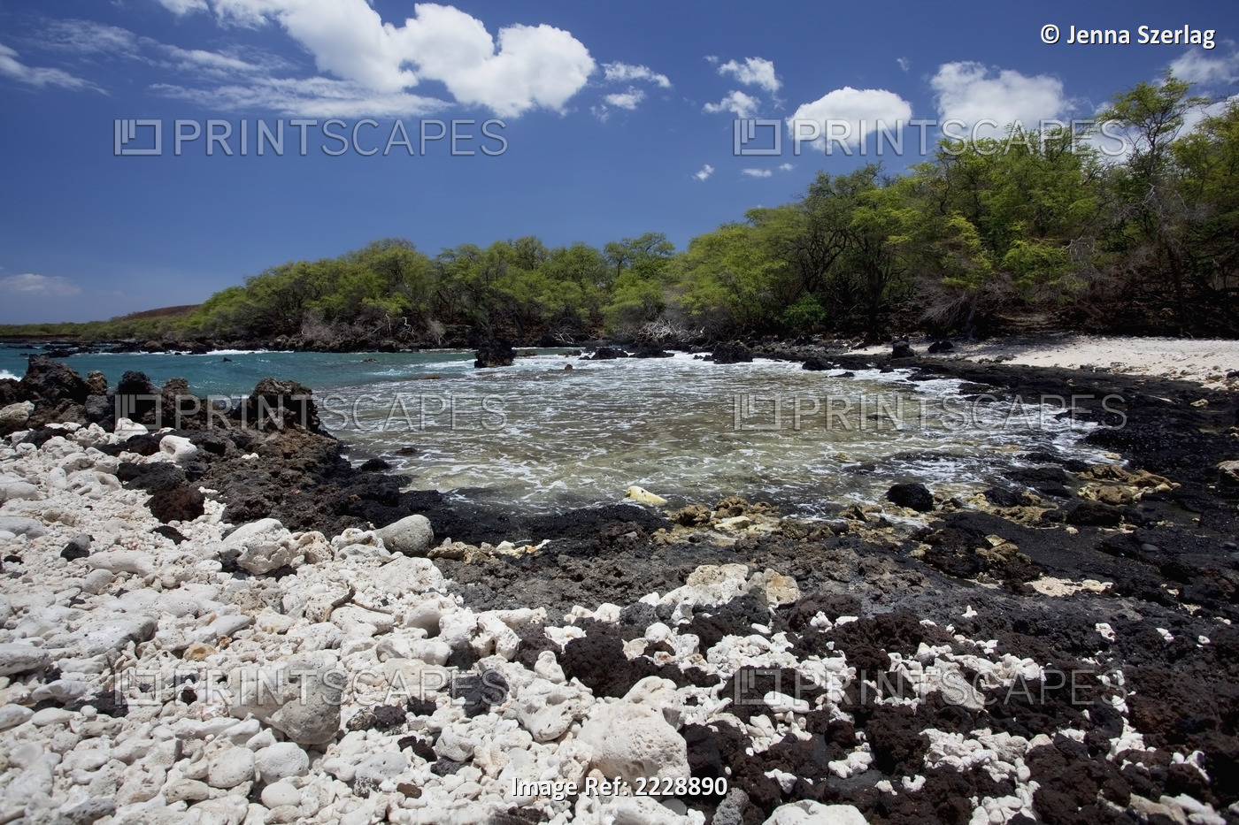 Hawaii, Maui, La Perouse Bay, A View Of La Perouse Bay With Lava And Coral ...