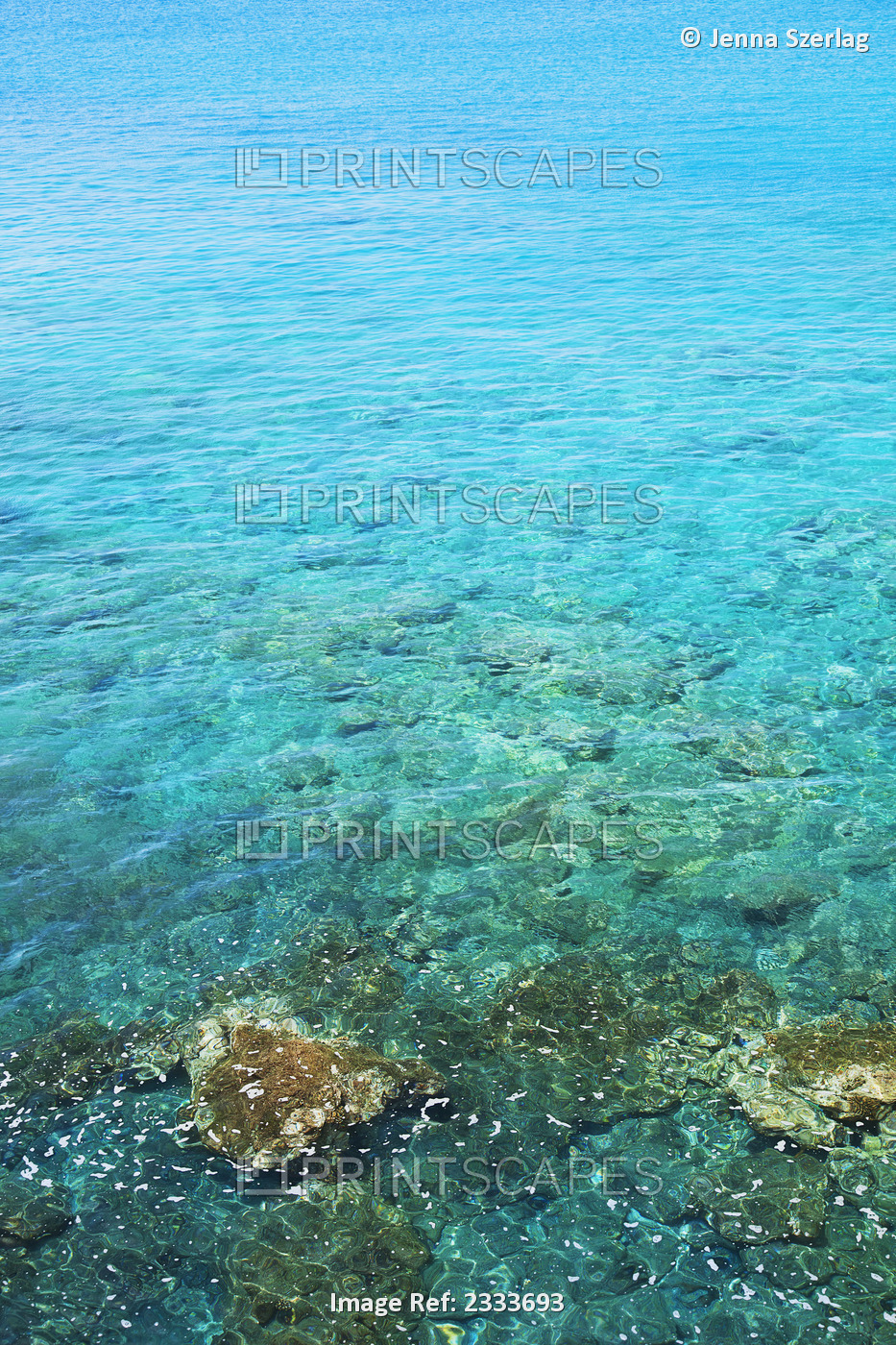A view of la perouse bay with clear water and coral; Maui hawaii united states ...