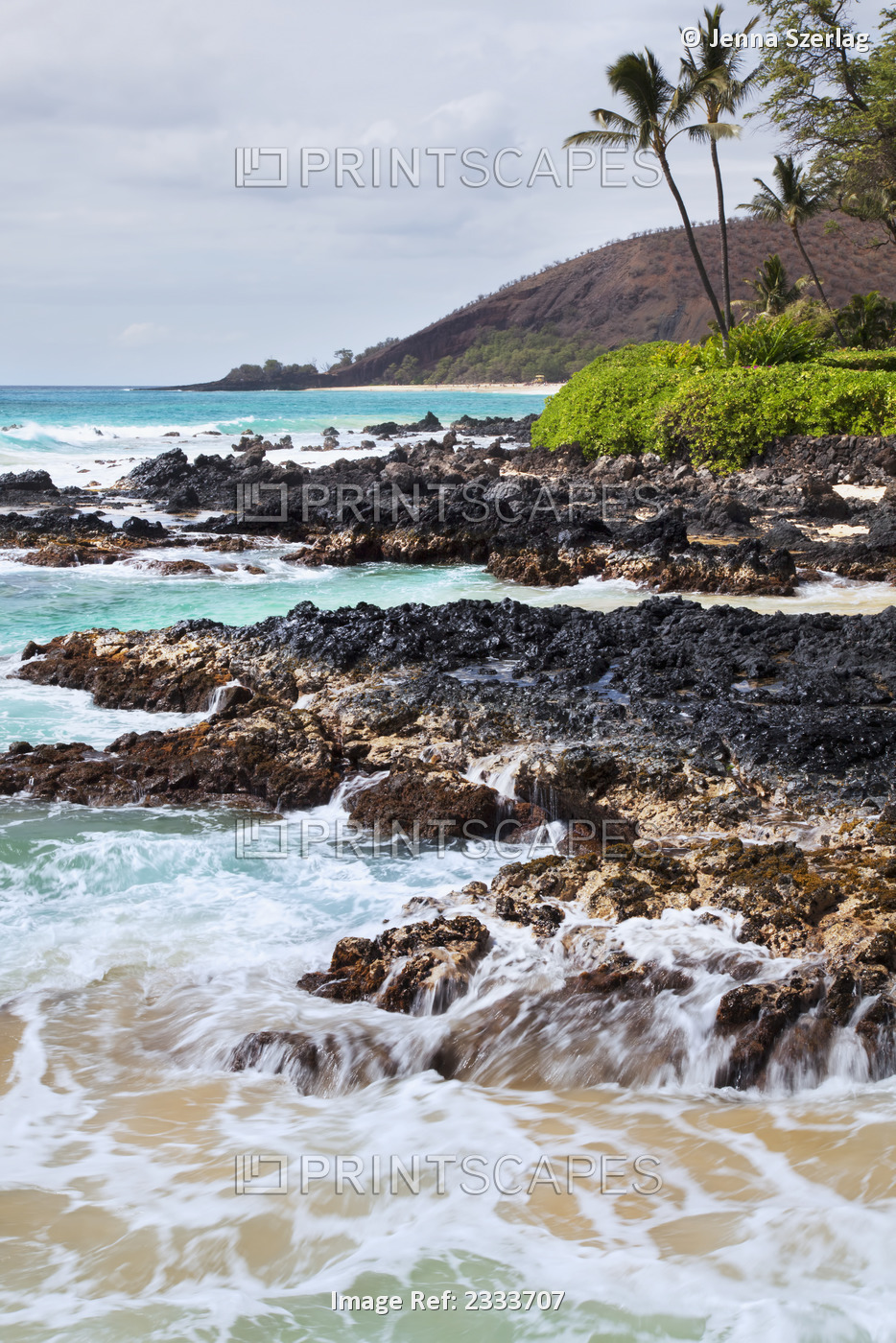 View Of The Coastline; Makena, Maui, Hawaii, United States Of America