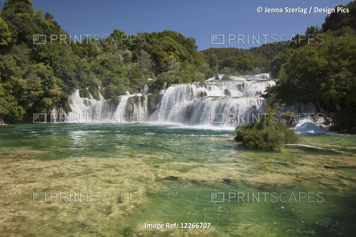 Waterfalls In Krka National Park; Sibenik, Dalmatia, Croatia