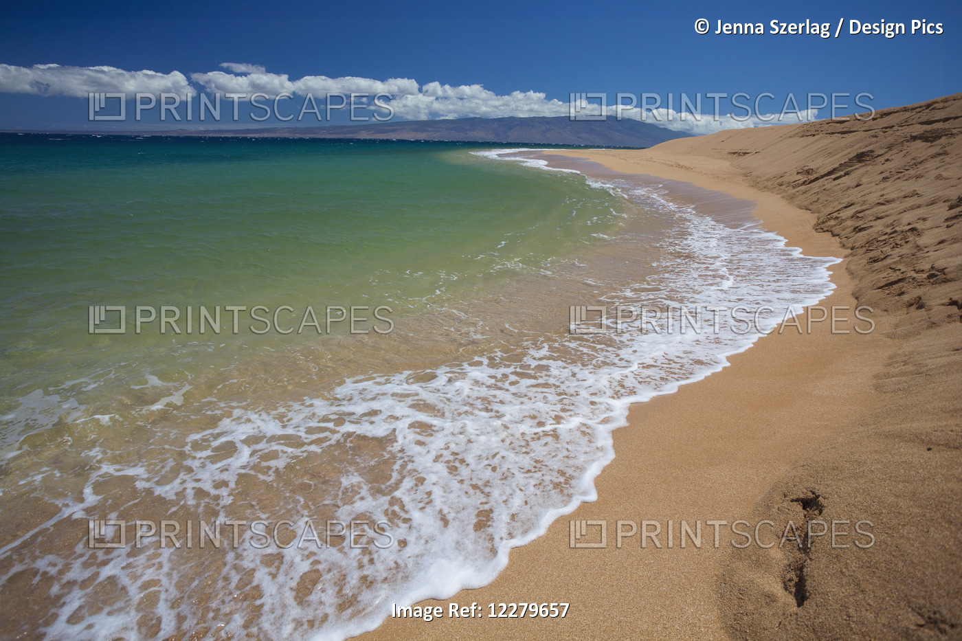 A View Of The Remote Polihua Beach; Lanai, Hawaii, United States Of America